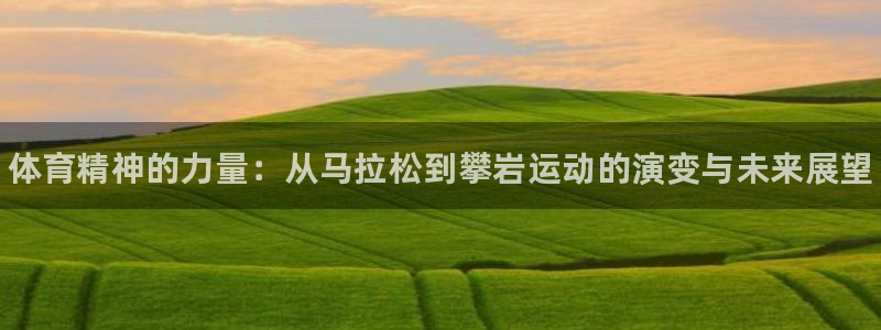 MK体育官网下载招商电话是多少：体育精神的力量：从马拉松到攀