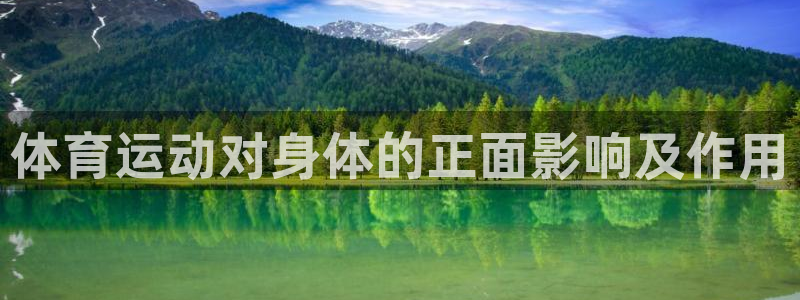 MK体育官方正版app代理：体育运动对身体的正面影响及作用