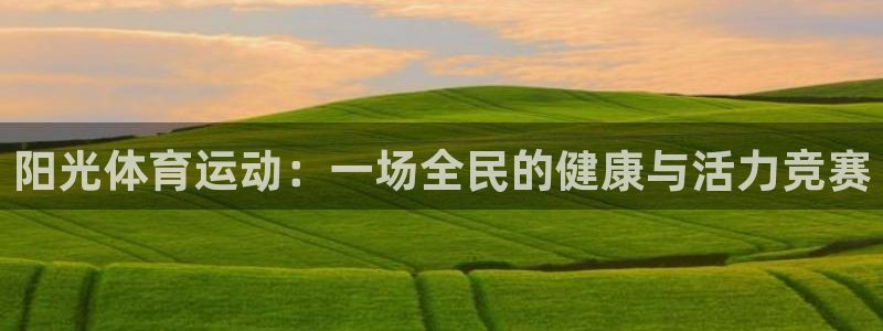 海南MK体育官网下载：阳光体育运动：一场全民的健康与活力竞赛